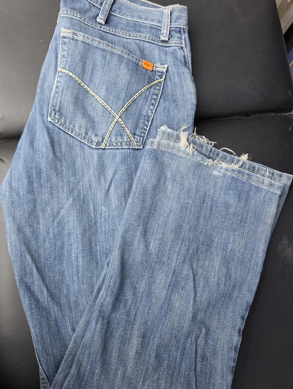 Wrangler 20X FR Flame Resistant Jeans Mens 34x32 Dark Wash Bootcut HRC2 Work